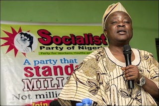 Segun Sango, Chairman Socialist Party of Nigeria