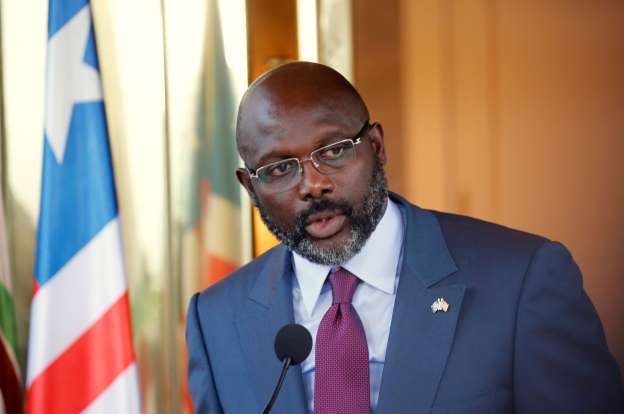 Liberian President George Manneh Weah 